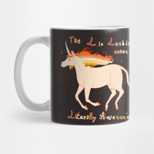 Literally Awesome Butch Lesbian Mug